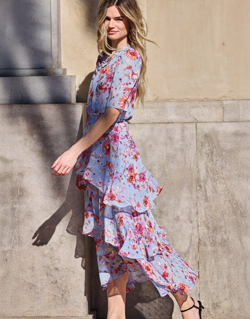 Naomi Sky blue floral