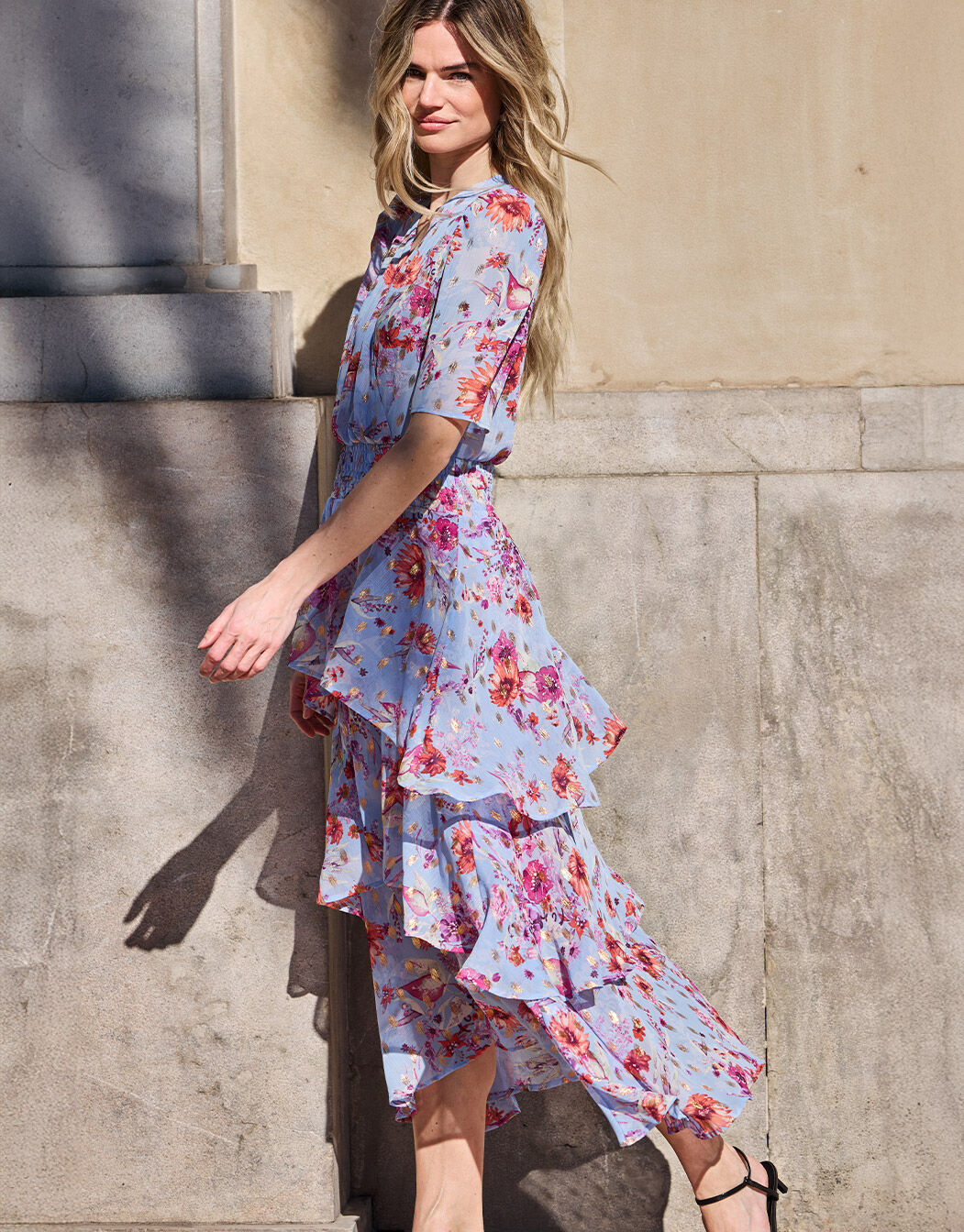 Naomi Sky blue floral