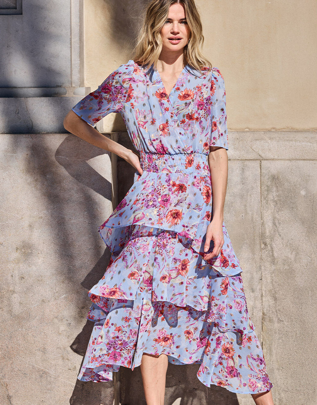 Naomi Sky blue floral
