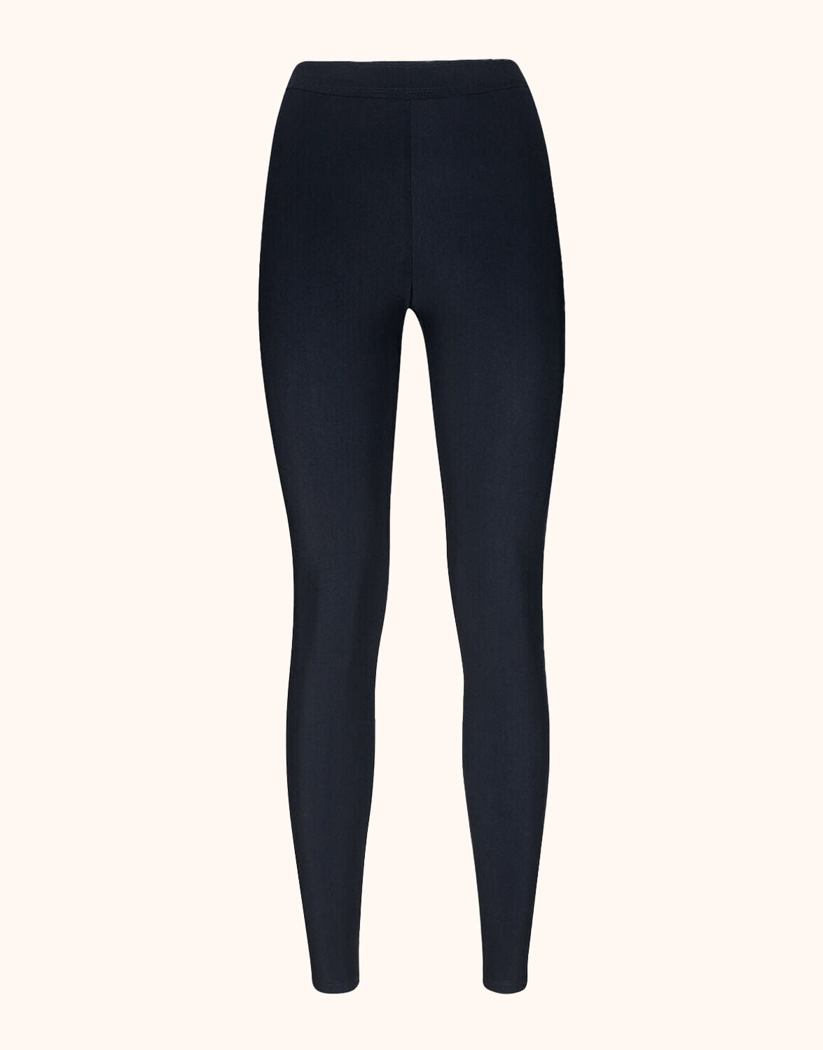 Packshot of the Rio Black leggings in jersey lycra with a high waist.
