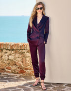 Verona Deep Aubergine Satin