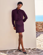 Gigi Deep Aubergine Satin