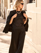 Christy Black Satin