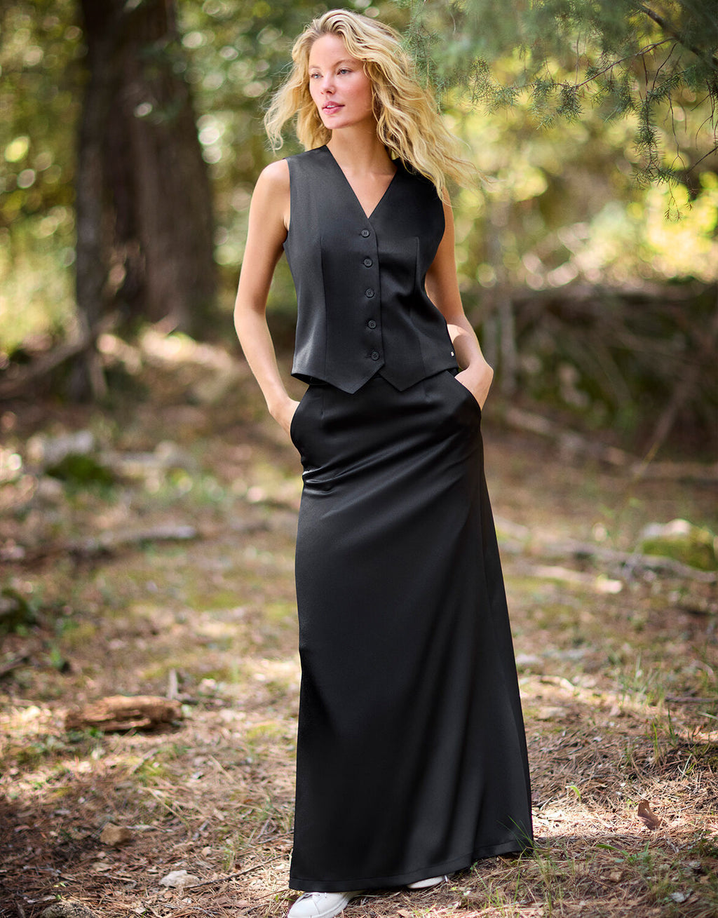 Christy Black Satin