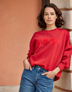 Story Sweater Raspberry Red