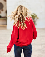 Story Sweater Raspberry Red