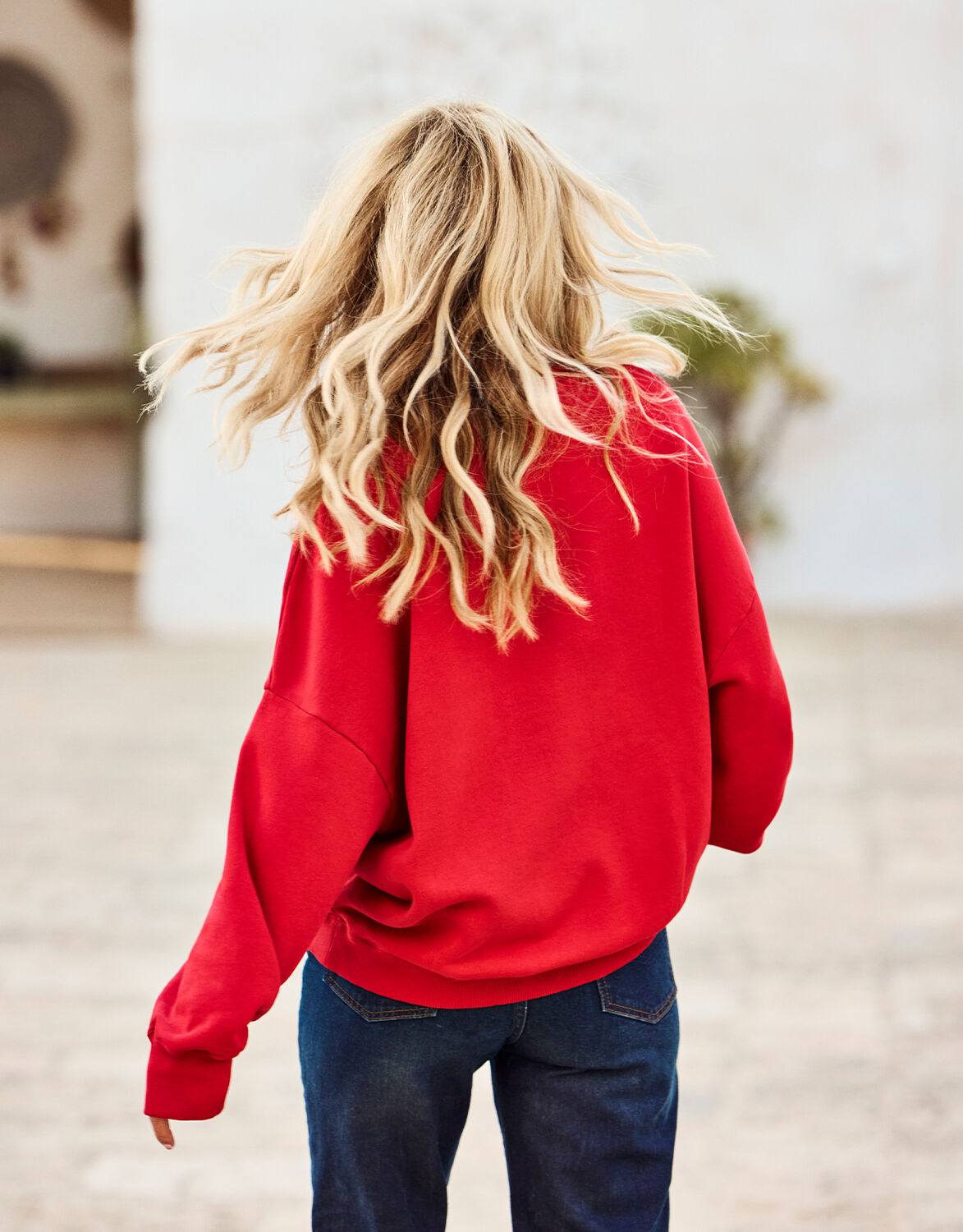 Story Sweater Raspberry Red