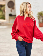 Story Sweater Raspberry Red