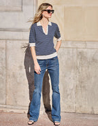 Charly Midnight Blue Stripe