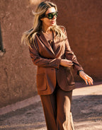 Carey Cacao Brown Satin