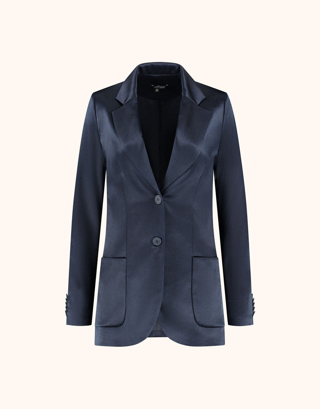 Carey Midnight Blue Satin