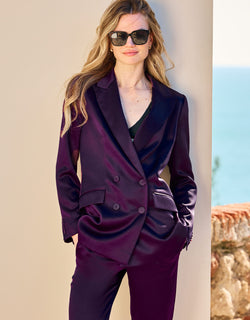 Juliette Deep Aubergine Satin