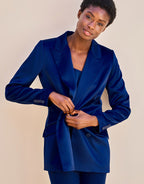 Juliette Sapphire Blue Satin