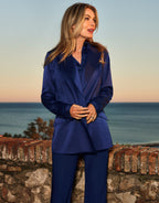 Juliette Sapphire Blue Satin