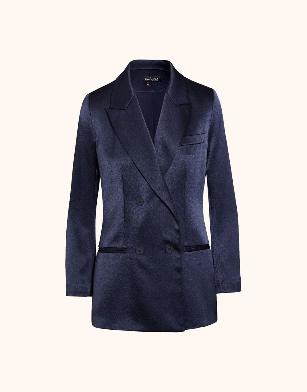 Halle Midnight Blue Satin