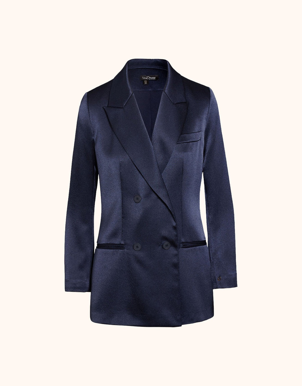 Halle Midnight Blue Satin