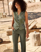 Charlize Olive Satin