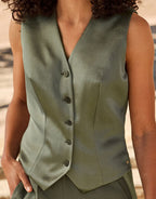 Charlize Olive Satin