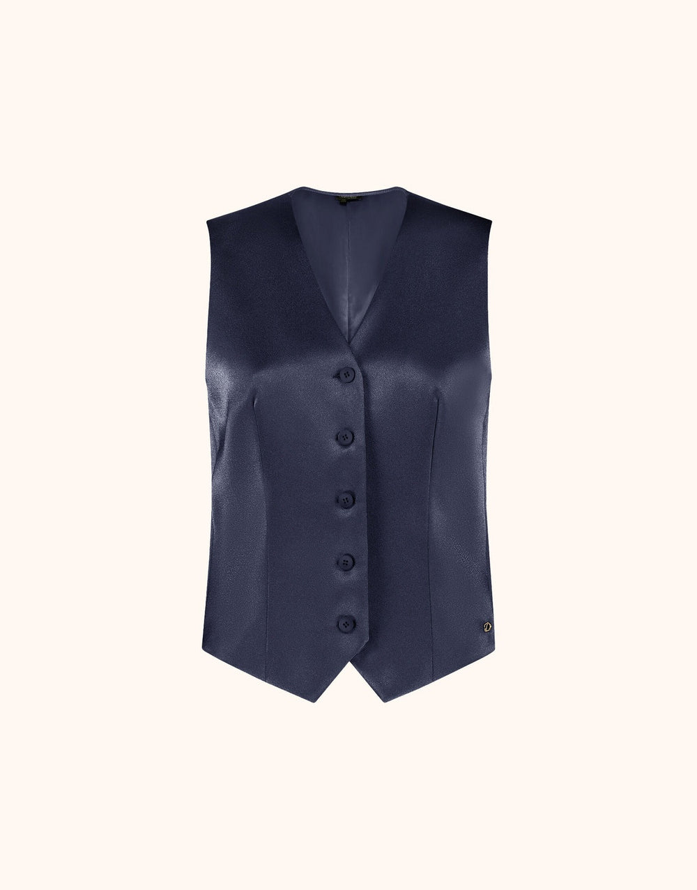 Charlize Midnight Blue Satin