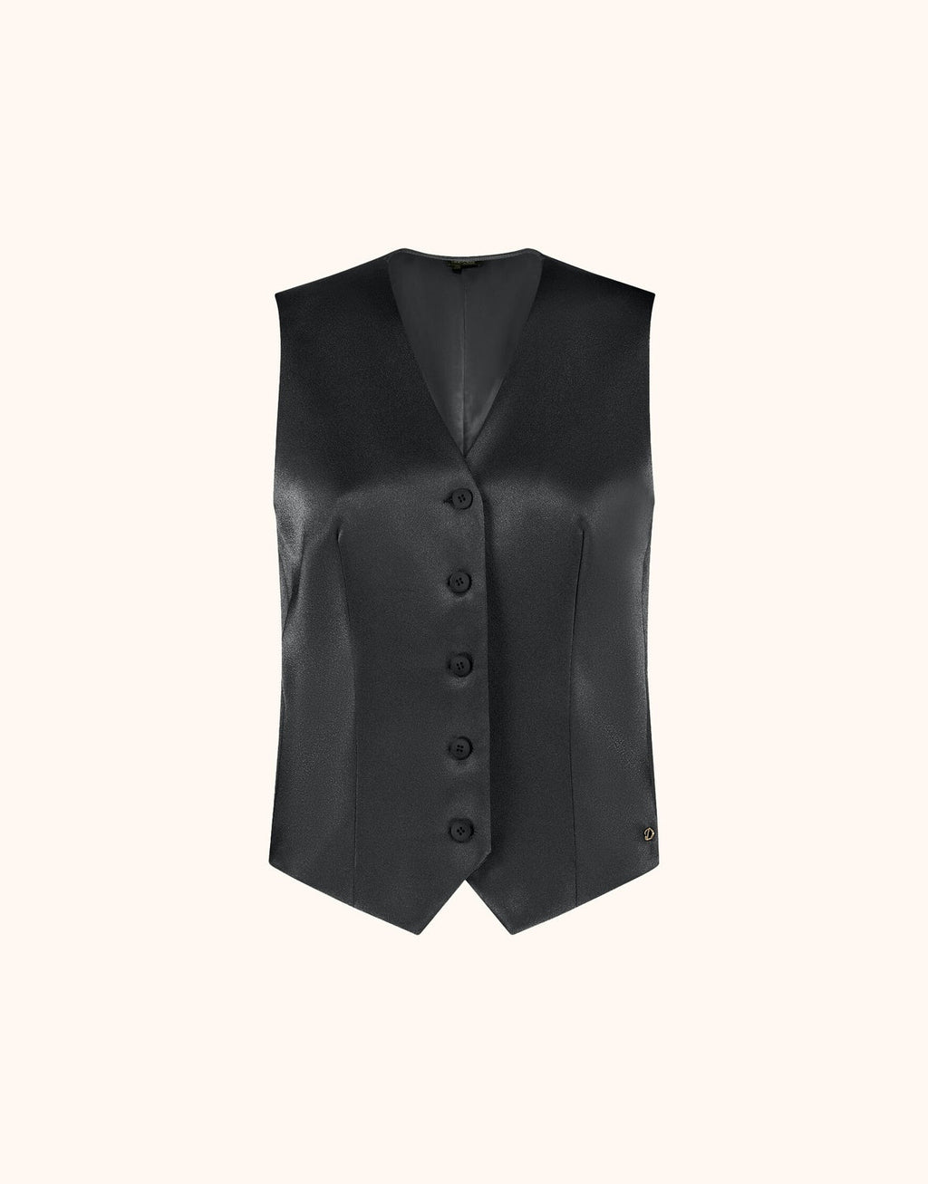 Charlize Black Satin