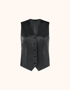 Charlize Black Satin