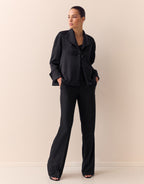 Sao Paulo Black Satin