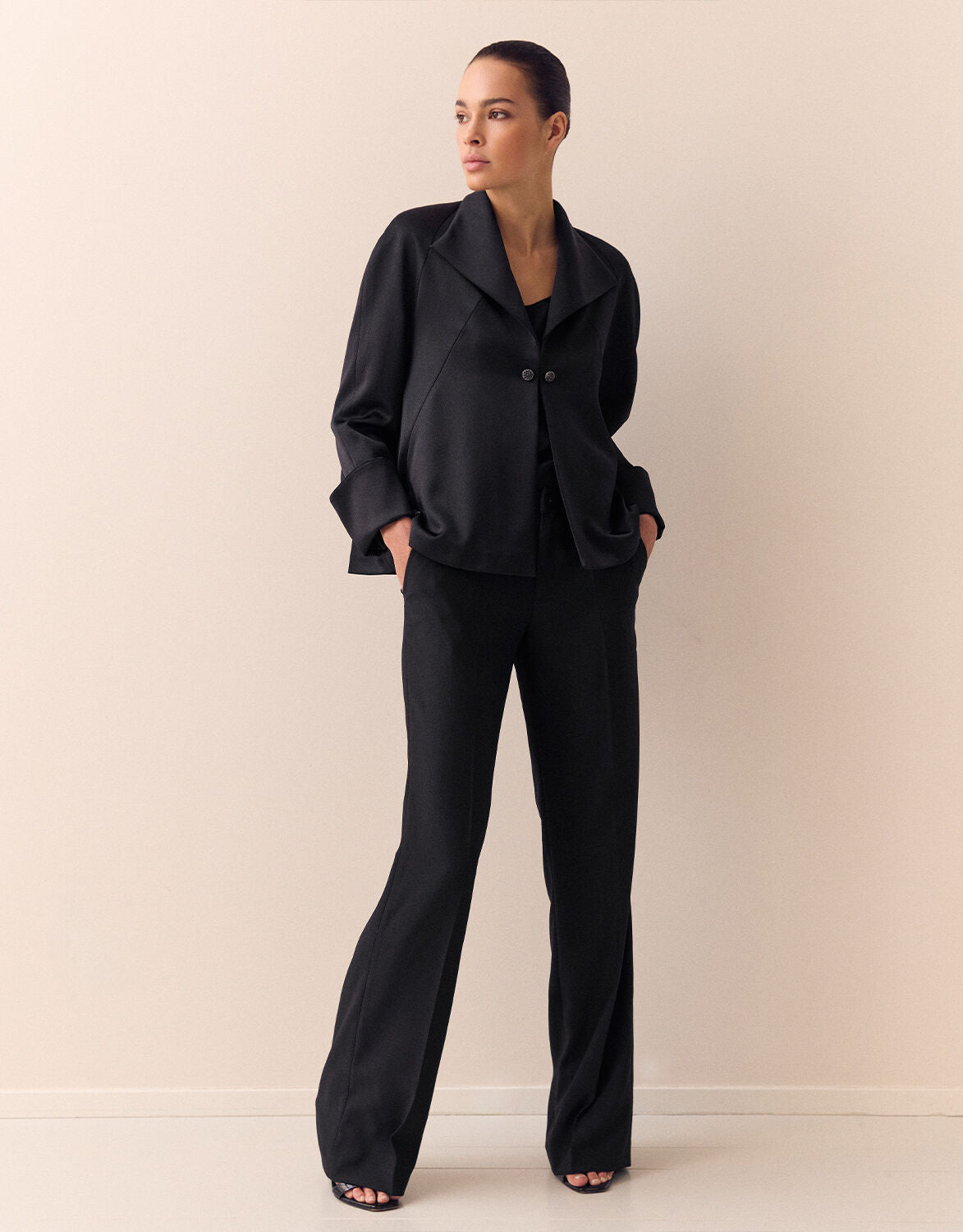 Sao Paulo Black Satin