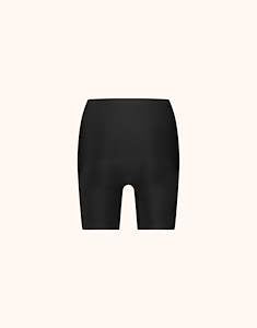 Packshot of the Ginny 2-pack Black/Black shaping shorts in jersey lycra, seen from the front.