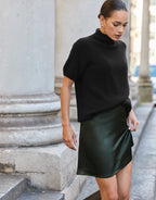 Gigi Deep Moss Satin