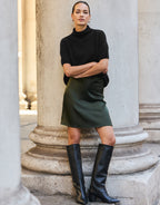 Gigi Deep Moss Satin