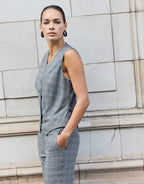 Jules Light Grey Check