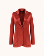 Carey Deep Crimson Satin