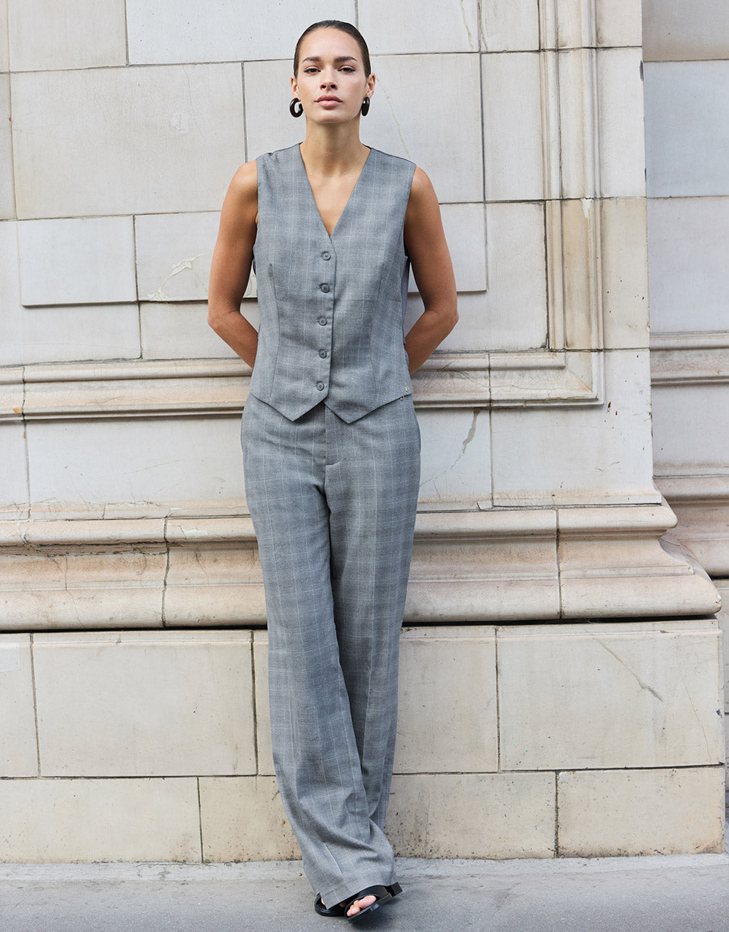 Jules Light Grey Check