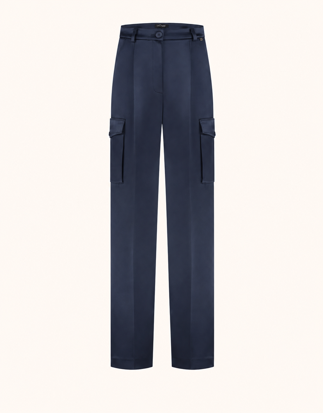 Prague Midnight Blue Satin