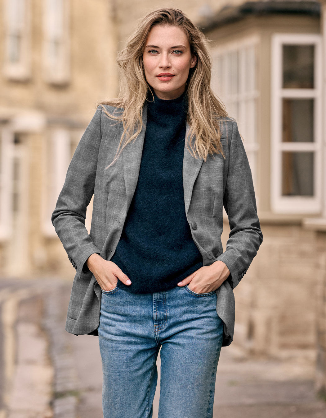 Romee Light Grey Check