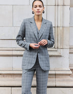 Naples Light Grey Check