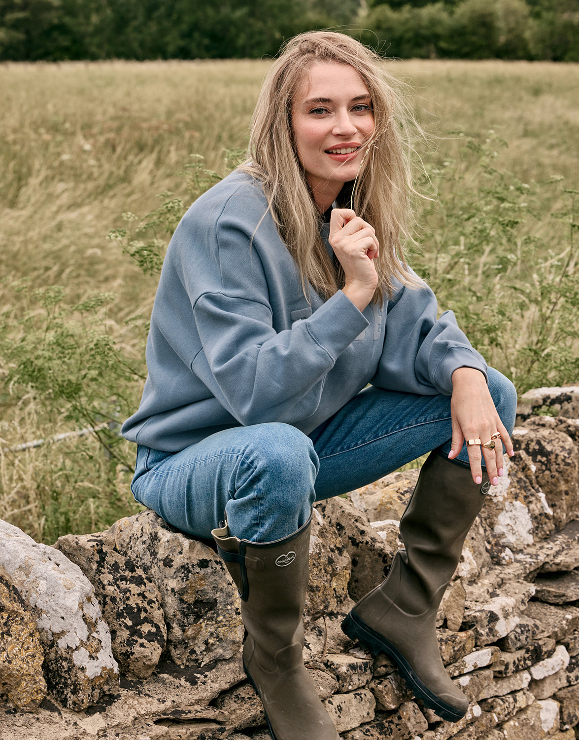 Story Sweater Faded Blue