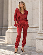 Verona Deep Crimson Satin