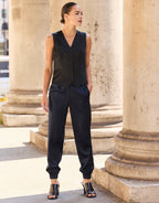 Verona Midnight Blue Satin