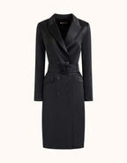 Colette Black Satin