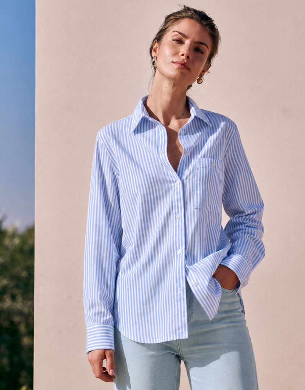 Livia Candy stripe light blue