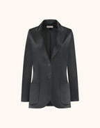 Carey Black Satin