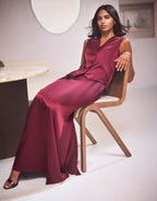 Christy Ruby Red Satin