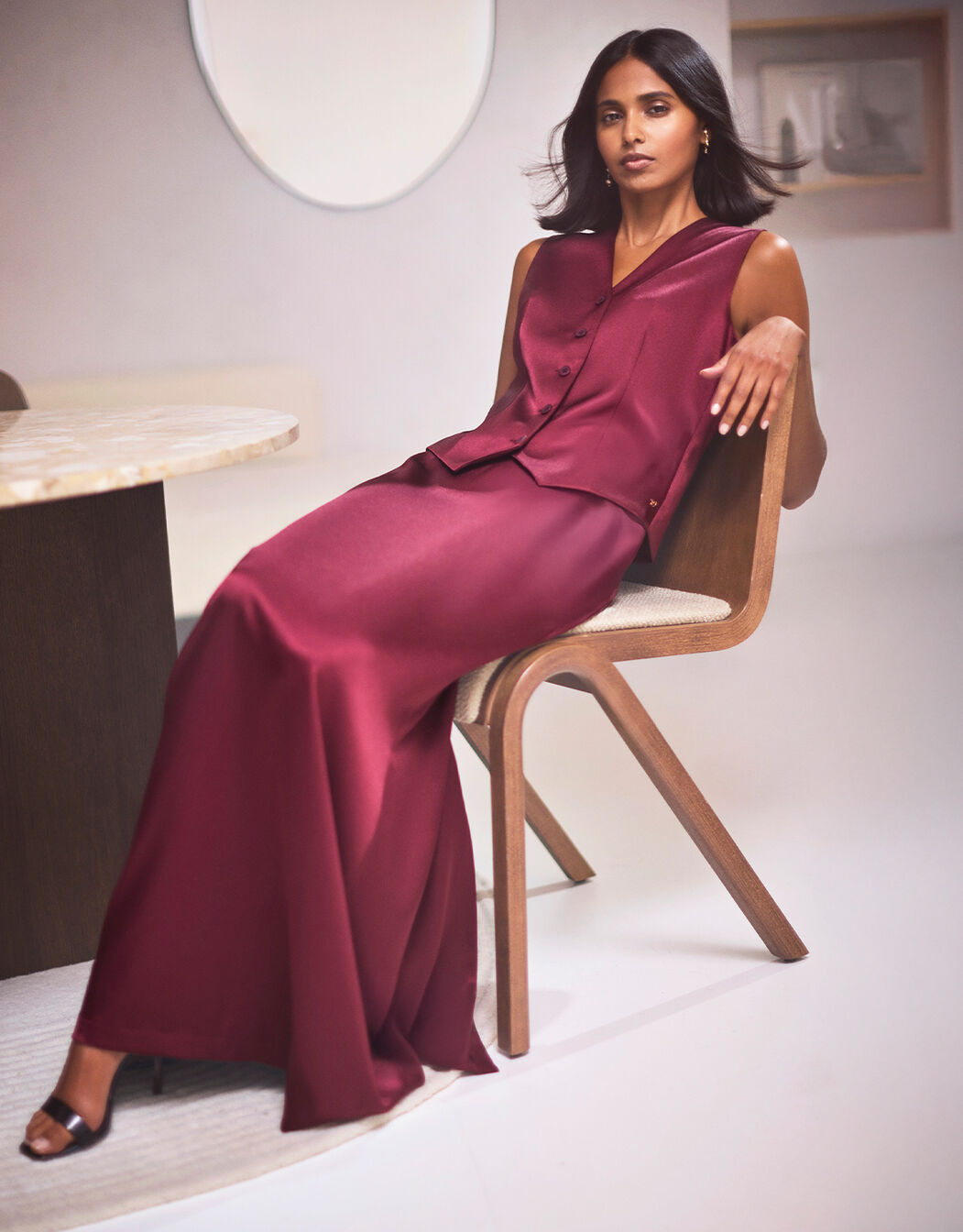 Christy Ruby Red Satin