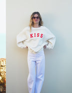 Story Sweater Ivory Red