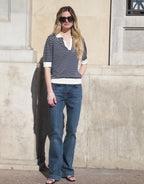 Charly Midnight Blue Stripe