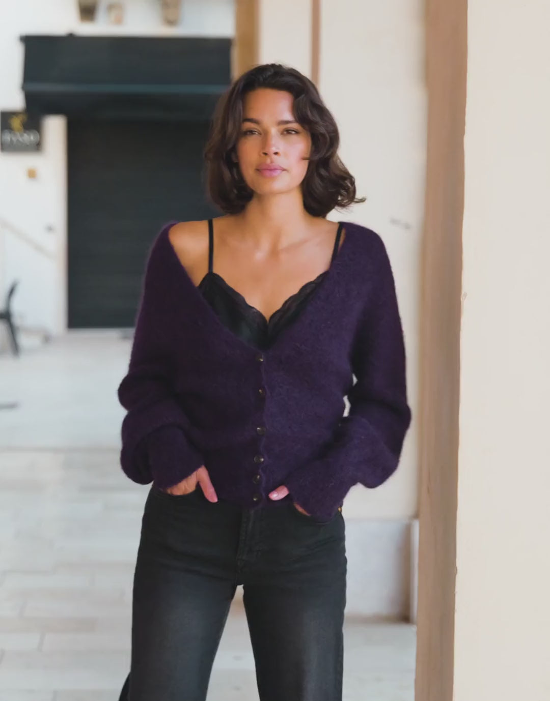 Leonora Deep Aubergine