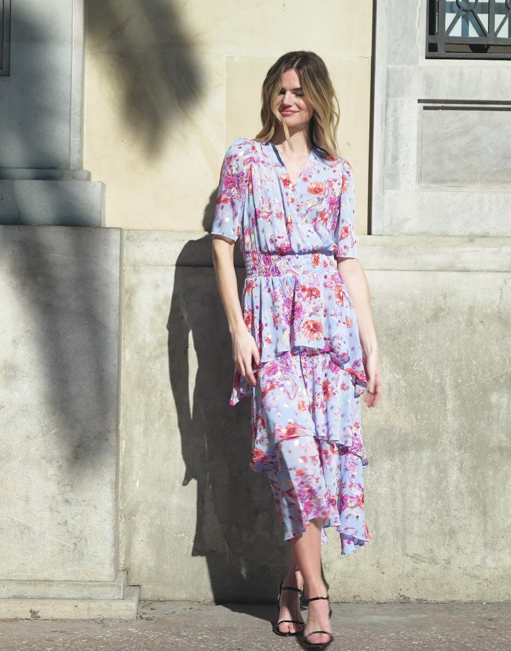 Naomi Sky blue floral