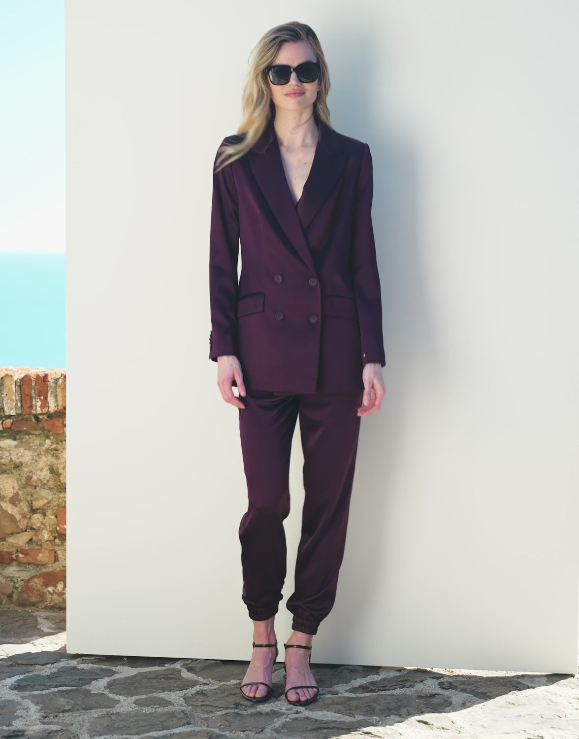 Juliette Deep Aubergine Satin