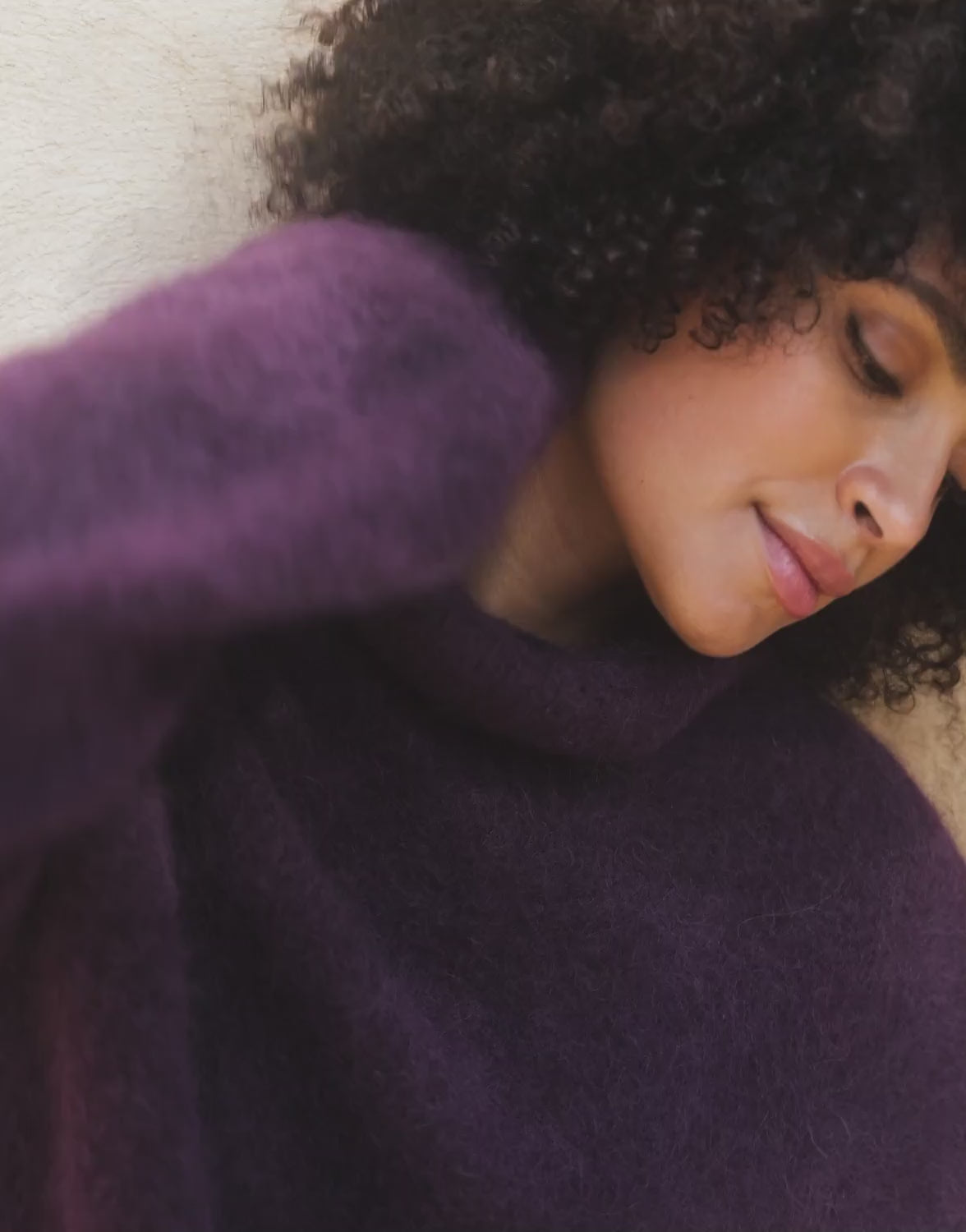 Gigi Deep Aubergine Satin